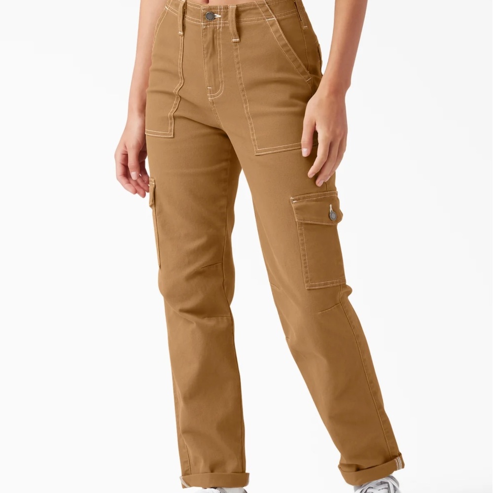 Dickies Cuff Brown Cargo Pants, size 7/28